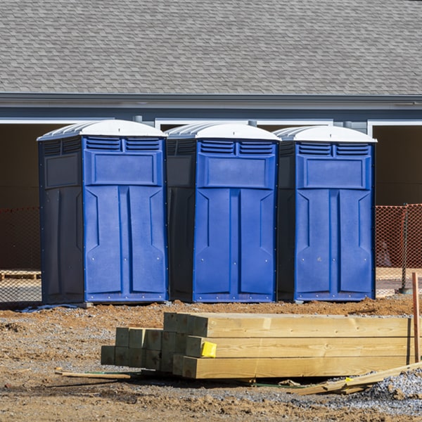 how can i report damages or issues with the portable restrooms during my rental period in Merrimac